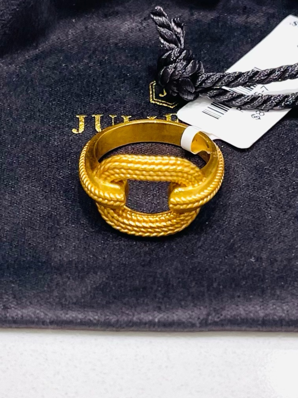 NEW! Julie Vos Gold Cheval Ring NWT - Picture 5 of 9